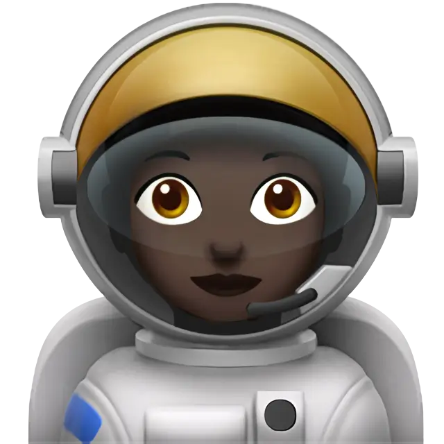 Woman Astronaut: Dark Skin Tone