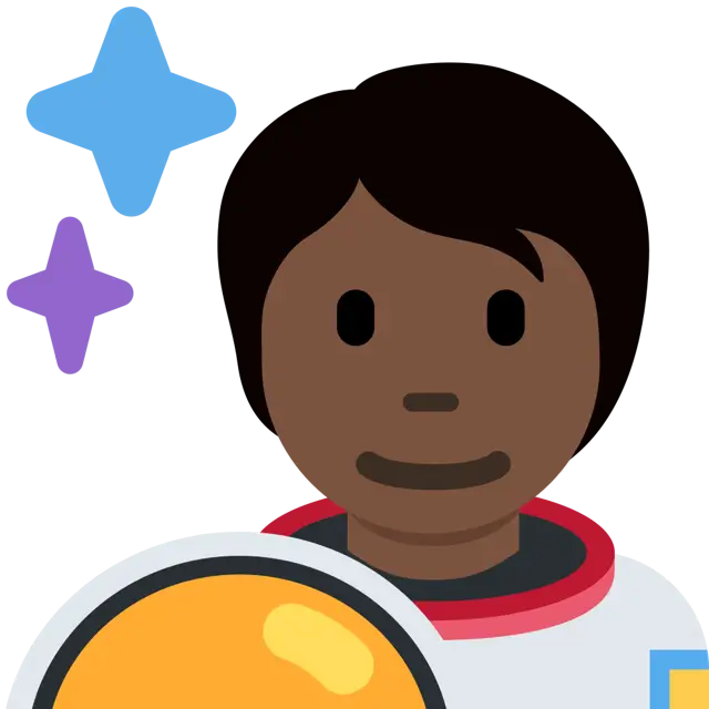 Astronaut: Dark Skin Tone