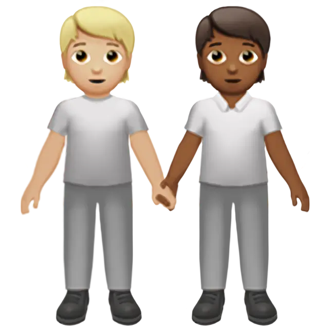 People Holding Hands: Medium-Light Skin Tone, Medium-Dark Skin Tone