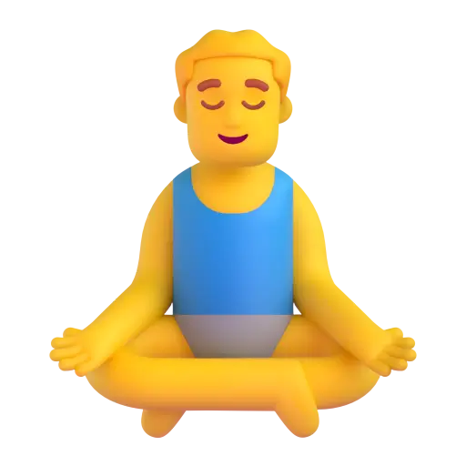 Man in Lotus Position