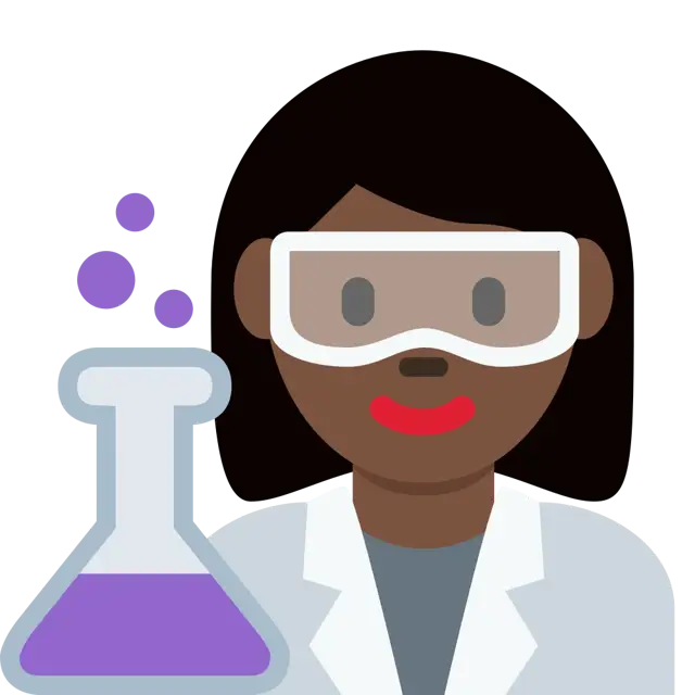 Woman Scientist: Dark Skin Tone