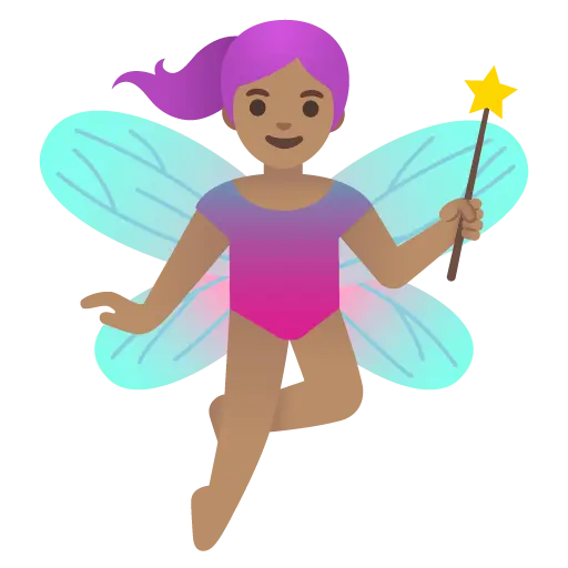 Woman Fairy: Medium Skin Tone