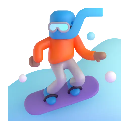 Snowboarder: Medium Skin Tone