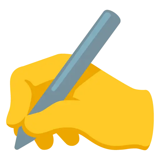 हाथ से लिखना