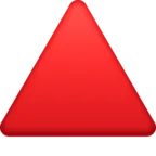 Red Triangle Pointed Up