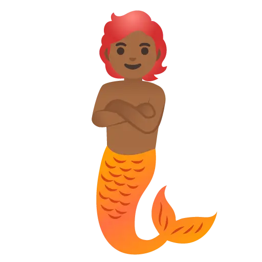 Merperson: Medium-Dark Skin Tone