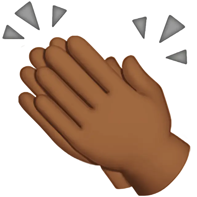 Clapping Hands: Medium-Dark Skin Tone