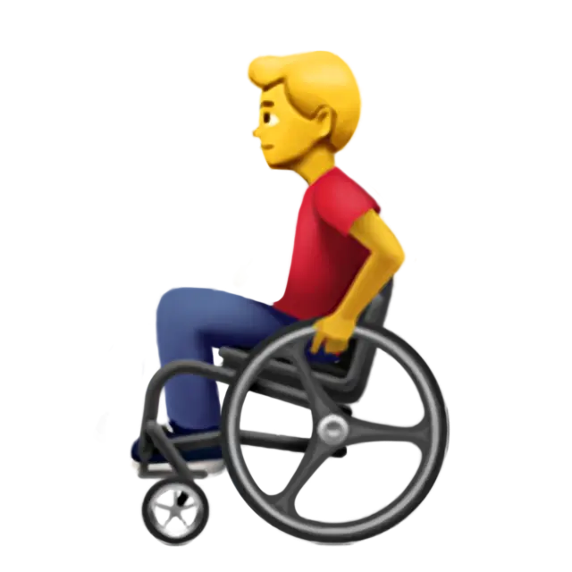 Man in Manual Wheelchair