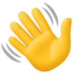 Sventolando il segno della mano