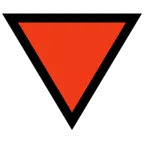 Triangolo rosso verso il basso