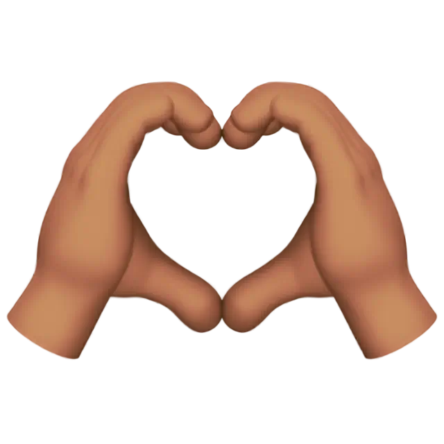 Heart Hands: Medium Skin Tone