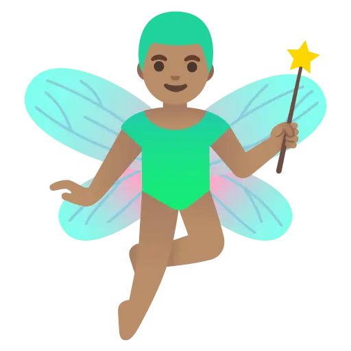 Man Fairy: Medium Skin Tone