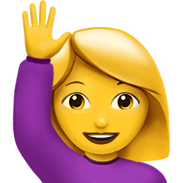 Woman Raising Hand