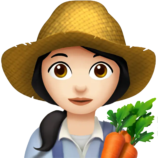 Woman Farmer: Light Skin Tone