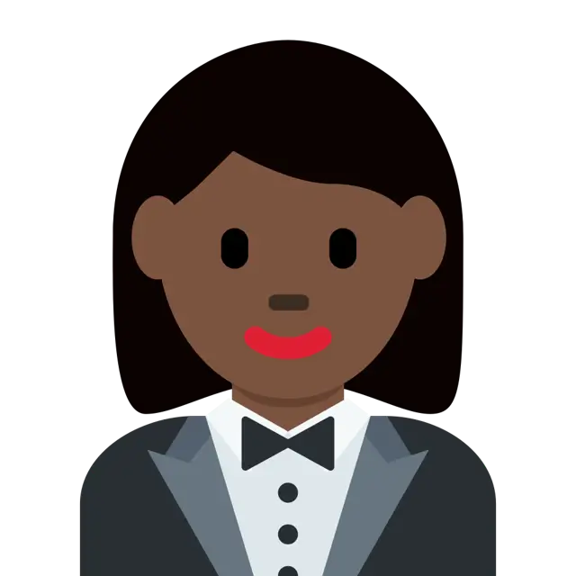 Woman In Tuxedo: Dark Skin Tone