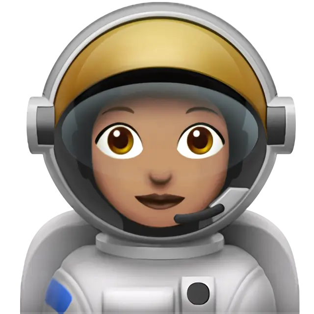 Woman Astronaut: Medium Skin Tone