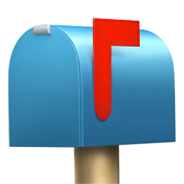 Cutie poștală închisă cu pavilion înălțat