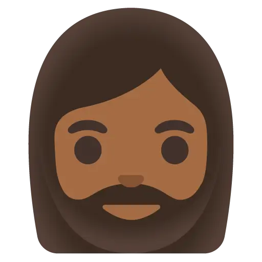 Woman: Medium-Dark Skin Tone, Beard