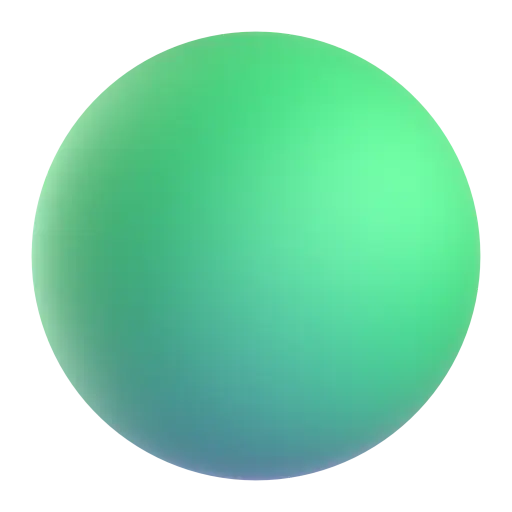 큰 녹색 원