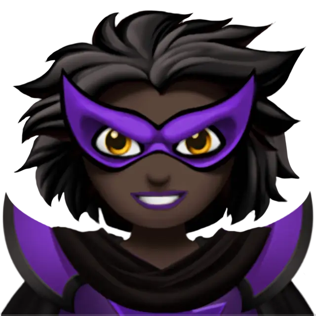 Woman Supervillain: Dark Skin Tone