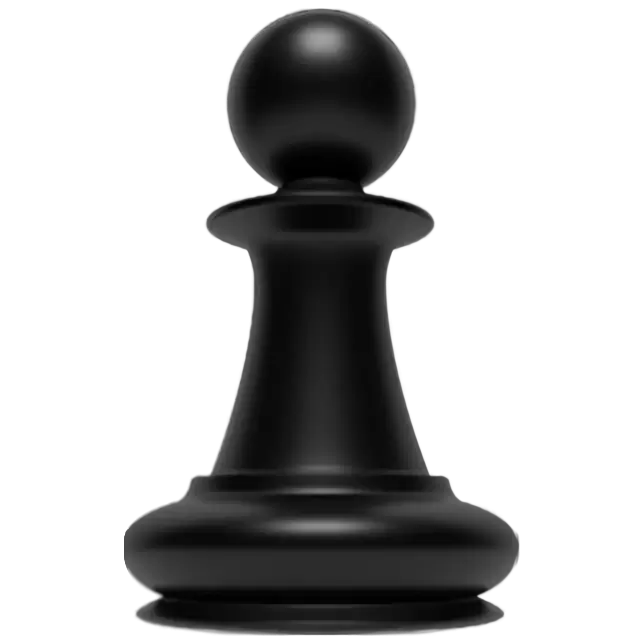 Czarny pionek szachowy