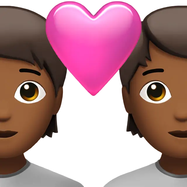 Couple with Heart: Medium-Dark Skin Tone