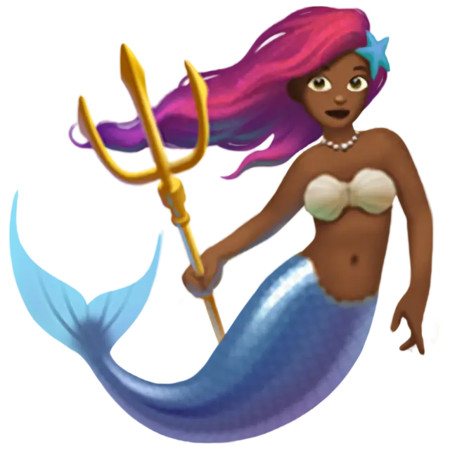 Mermaid: Medium-Dark Skin Tone