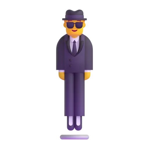 Man In Business Suit Levitating