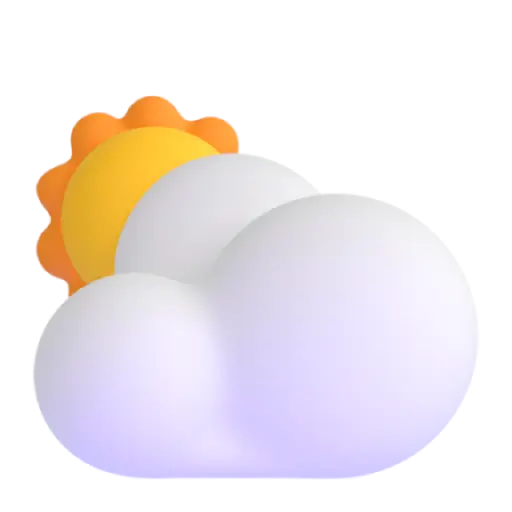 White Sun Behind Cloud