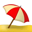 Regenschirm auf Boden