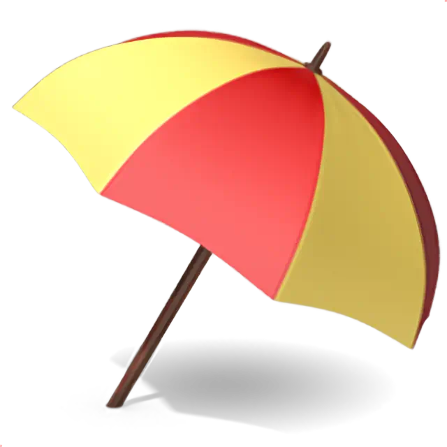 Zemin üzerinde şemsiye