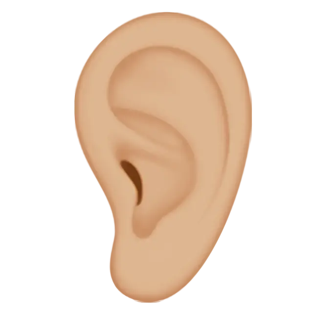 Ear: Medium-Light Skin Tone