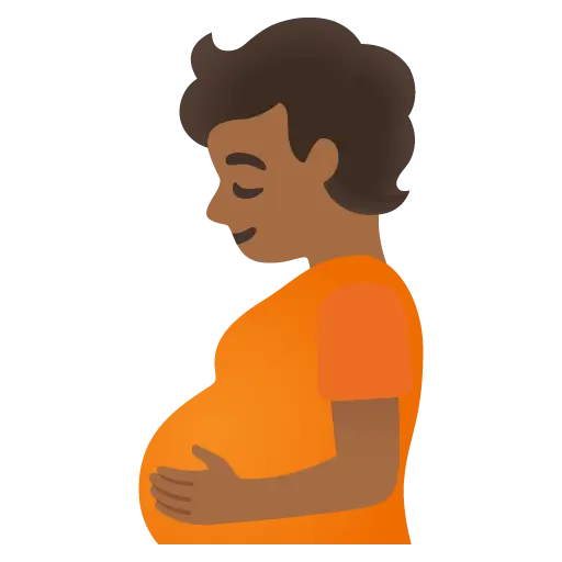 Pregnant Person: Medium-Dark Skin Tone