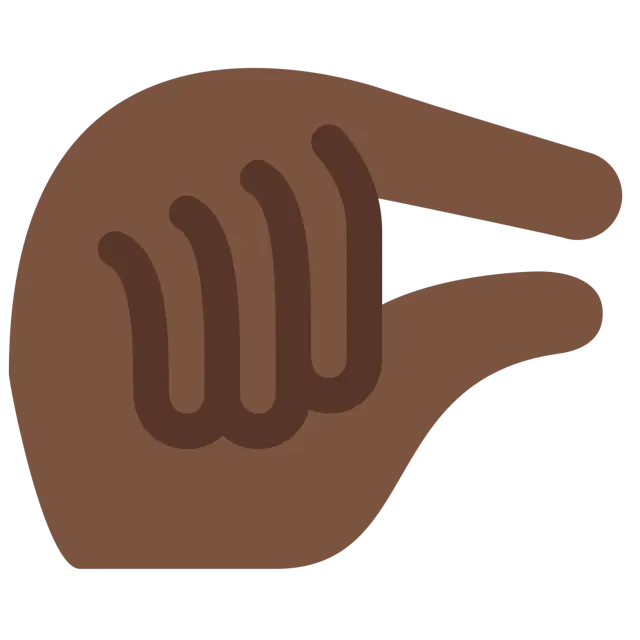 Pinching Hand: Dark Skin Tone