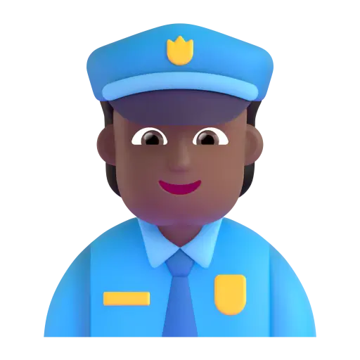 Police Officer: Medium-Dark Skin Tone