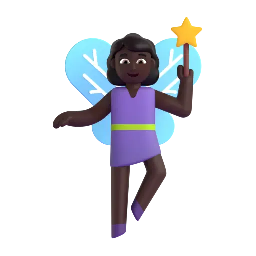 Woman Fairy: Dark Skin Tone