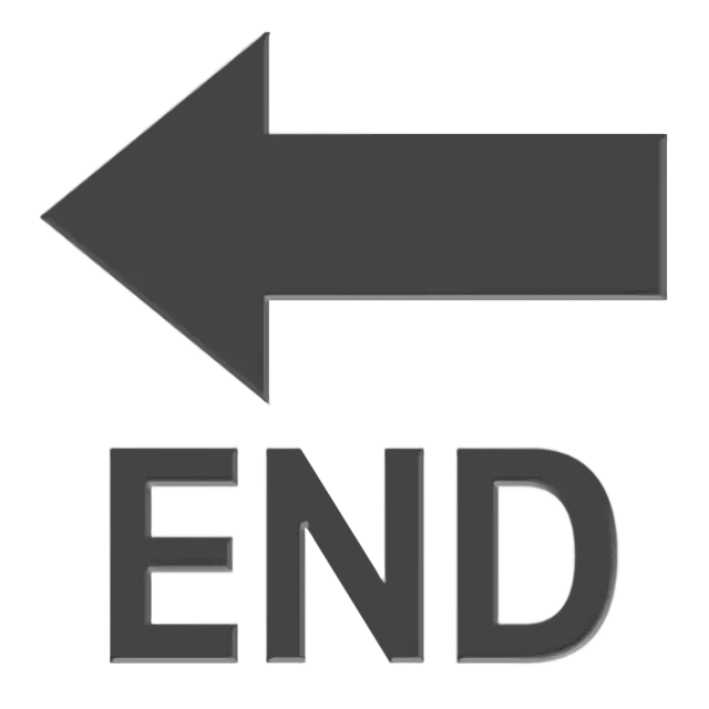 End with Leftwards Arrow Above