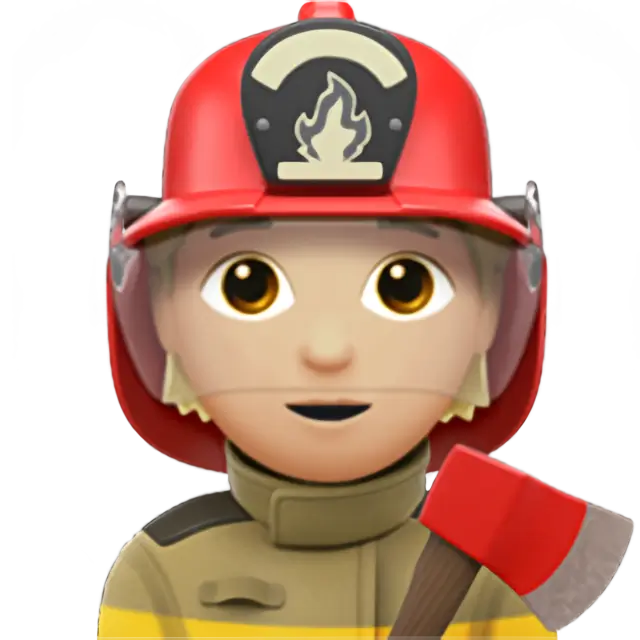 Firefighter: Medium-Light Skin Tone