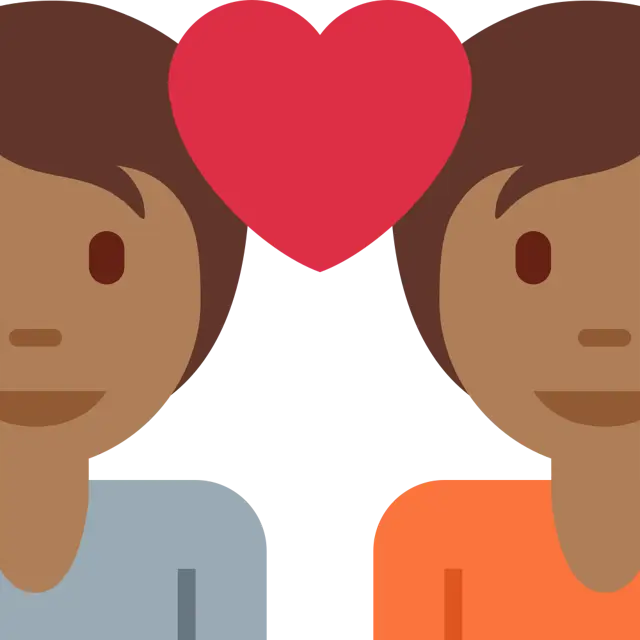 Couple With Heart: Medium-Dark Skin Tone