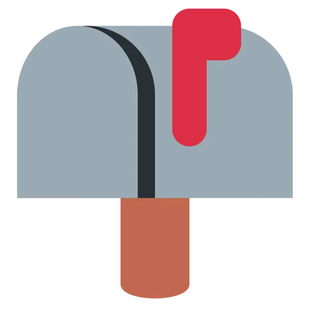 Closed Mailbox With Raised Flag