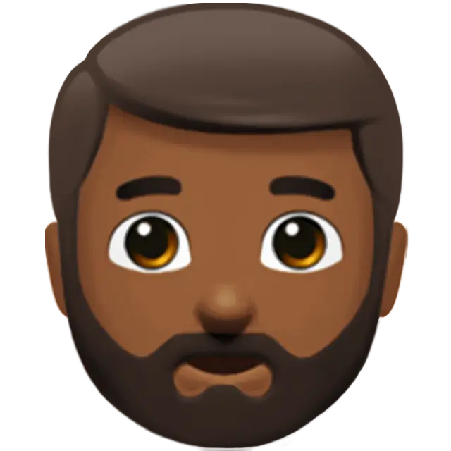 Man: Medium-Dark Skin Tone, Beard