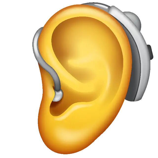 Ear With Hearing Aid