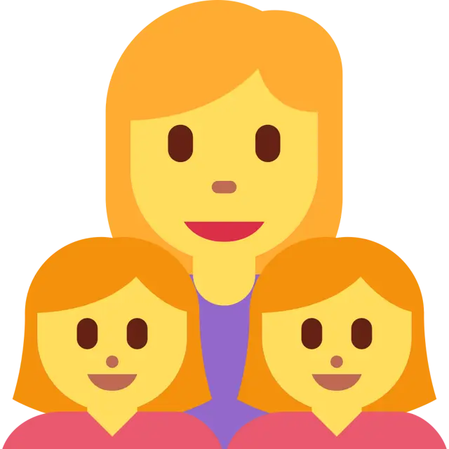 Family: Woman, Girl, Girl