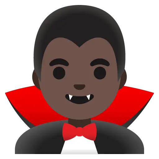 Man Vampire: Dark Skin Tone