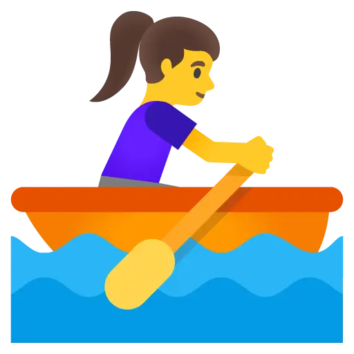 Woman Rowing Boat