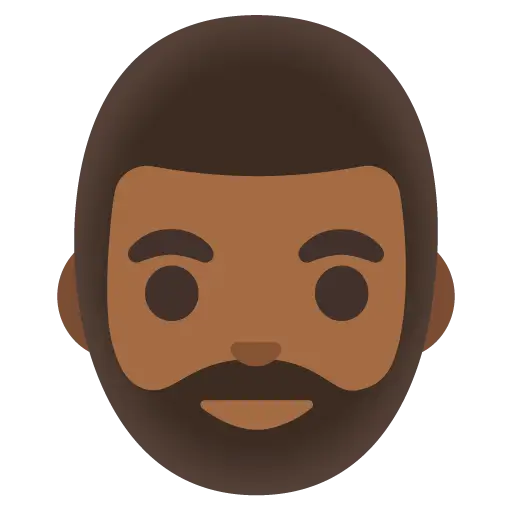 Man: Medium-Dark Skin Tone, Beard