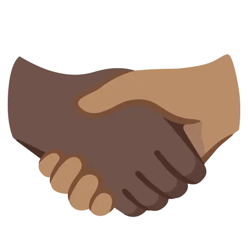 Handshake: Medium Skin Tone, Dark Skin Tone