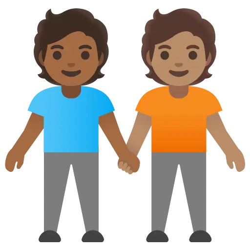 People Holding Hands: Medium Skin Tone, Medium-Dark Skin Tone