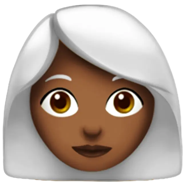 Woman: Medium-Dark Skin Tone, White Hair