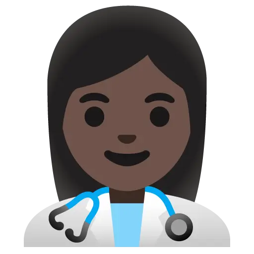 Woman Doctor: Dark Skin Tone